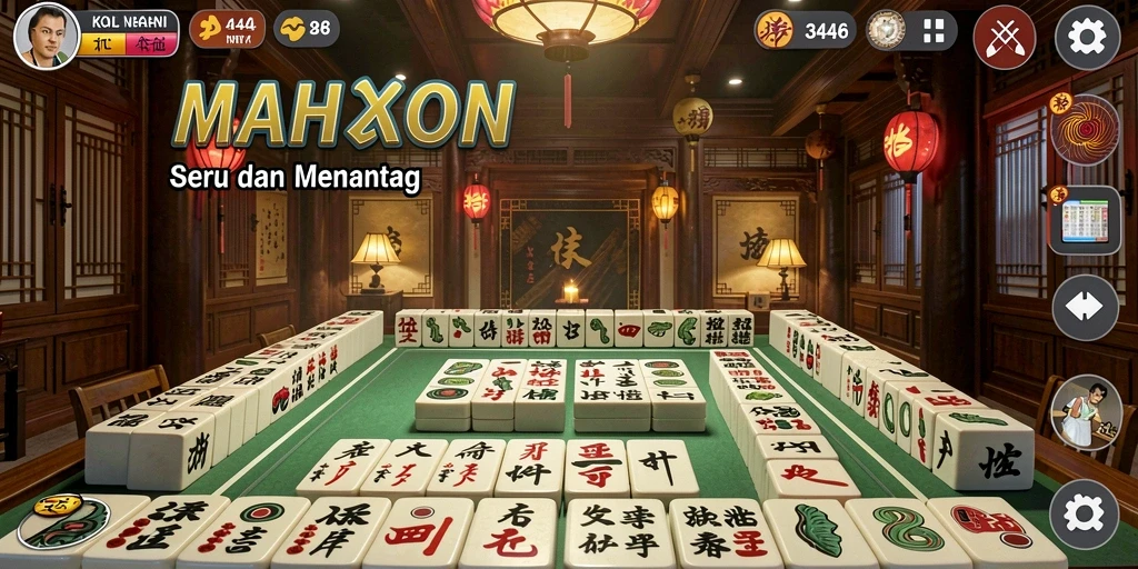 Tampilan permainan Mahjong yang menarik dan penuh warna di 3446.