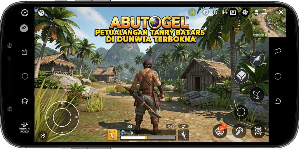 Tampilan gameplay ABUTOGEL menampilkan dunia terbuka yang menakjubkan dan kaya detail.