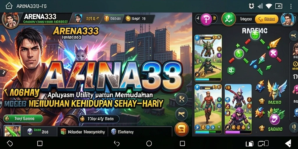 Tampilan antarmuka ARENA333 yang futuristik dan mudah digunakan.