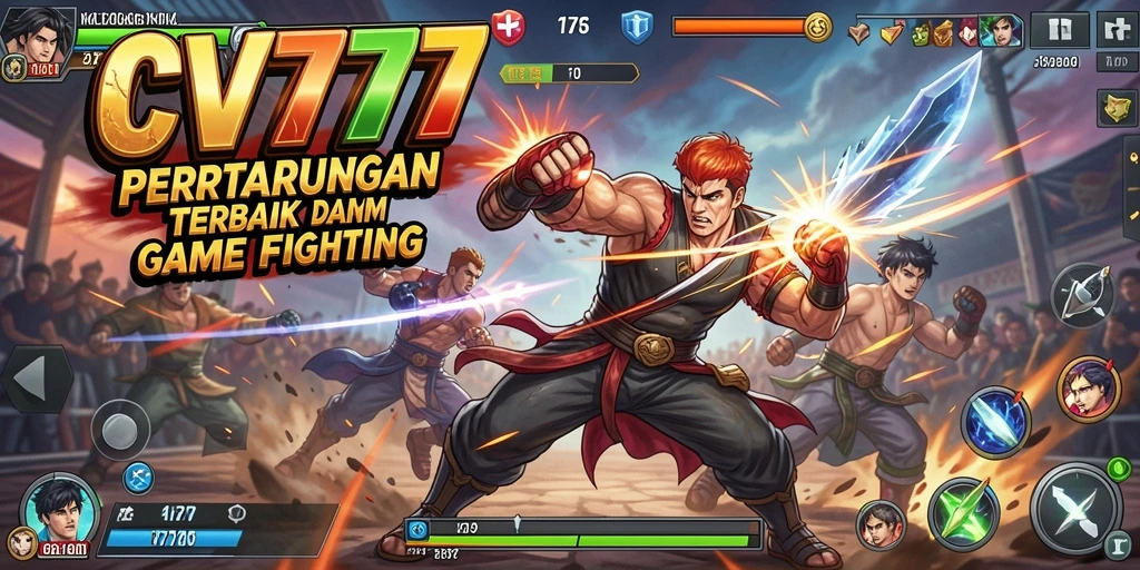 Screenshot gameplay CV777 menampilkan pertarungan seru antara karakter.