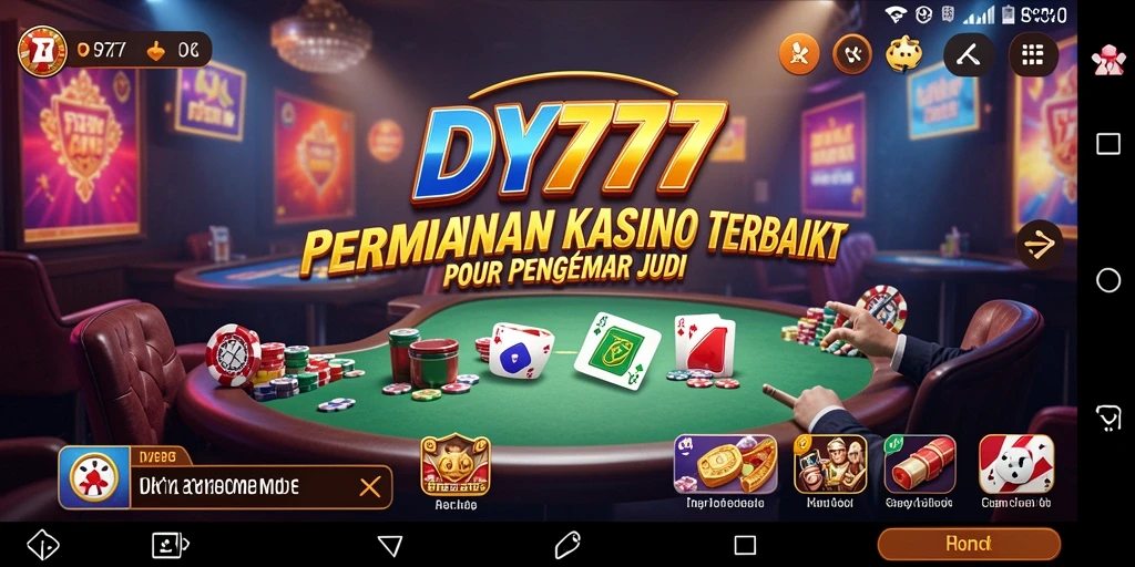 Tampilan dinamis dan menarik dari gameplay Kasino DY777.