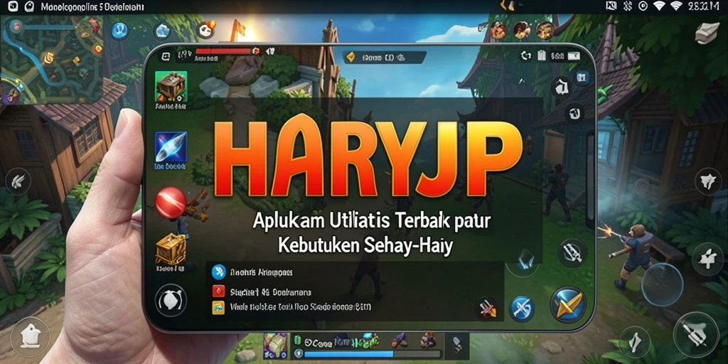 Tampilan aplikasi HARAPJP yang sederhana dan fungsional.