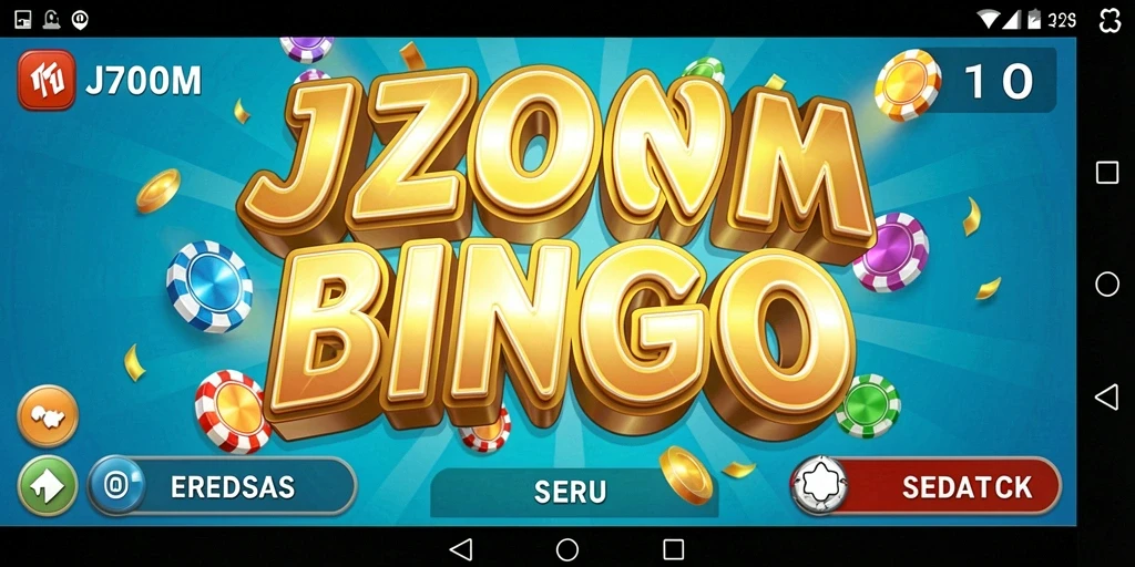 Tangkapan layar gameplay J200M yang menampilkan keseruan permainan Bingo.