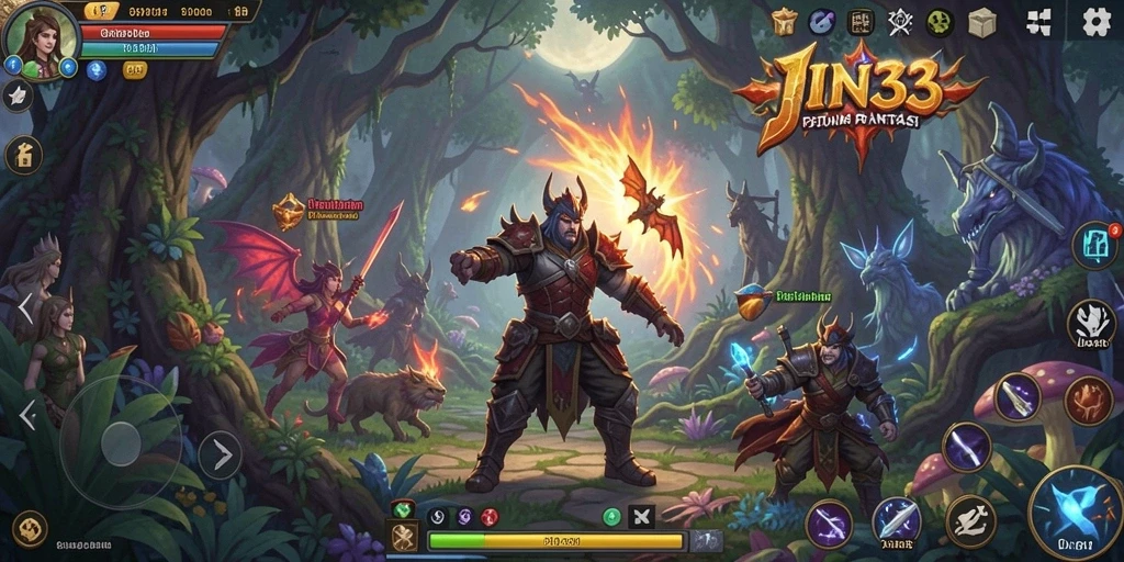 Tangkapan layar gameplay JIN33 yang menakjubkan saat menjelajahi dunia.