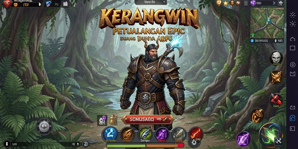 Tampilan menakjubkan dari gameplay KERANGWIN yang penuh aksi.