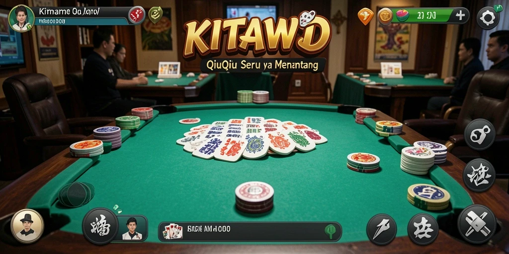 Screenshot KITAWD menampilkan gameplay QiuQiu yang intens dan seru.