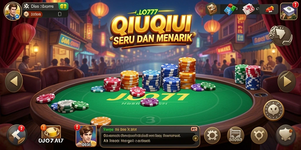 Tampilan gameplay QiuQiu yang seru dan menantang.