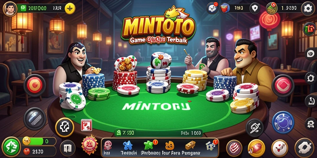 Tampilan gameplay QiuQiu yang seru dan menantang.