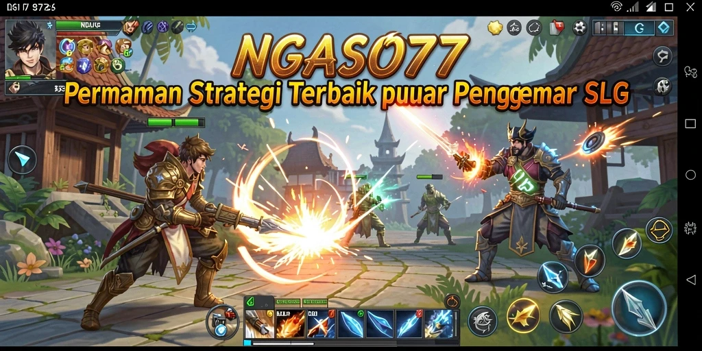 Tangkapan layar gameplay seru NGASO77 yang menampilkan strategi dan pertempuran.