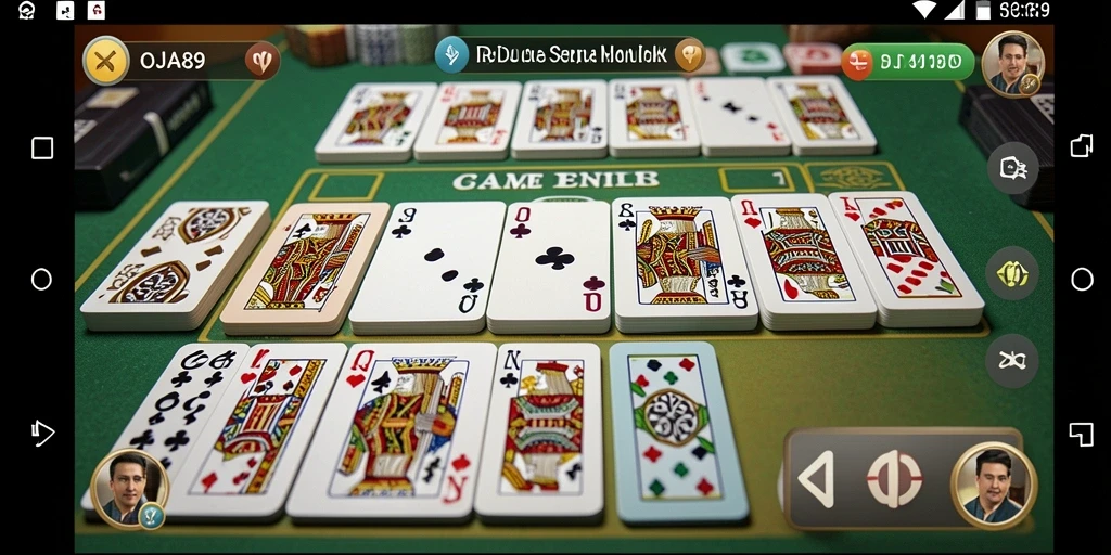 Tampilan gameplay seru OJA89 dalam aksi Domino.