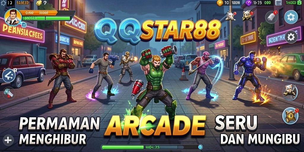 Tampilan gameplay <strong>QQSTAR88</strong> yang penuh warna dan seru.