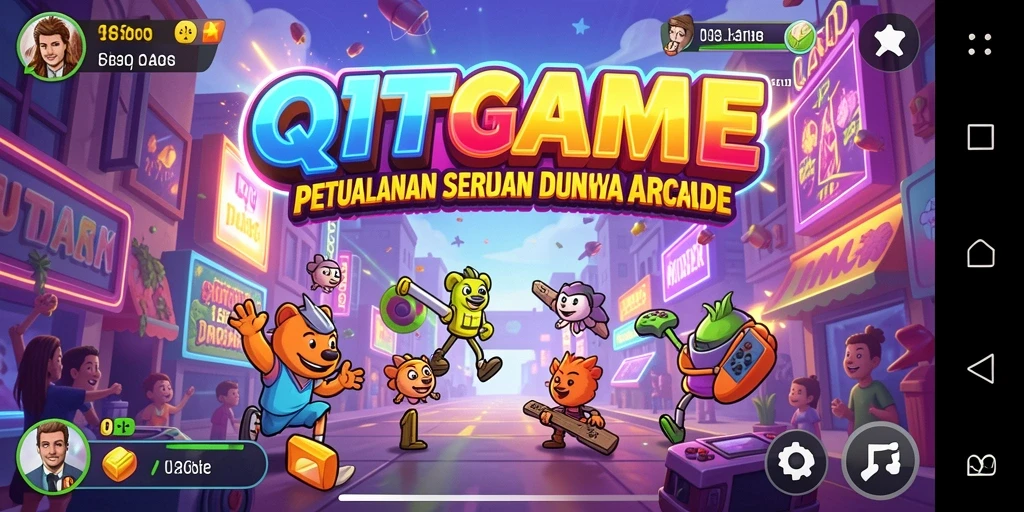 Tampilan menarik dari gameplay seru di dunia arcade.