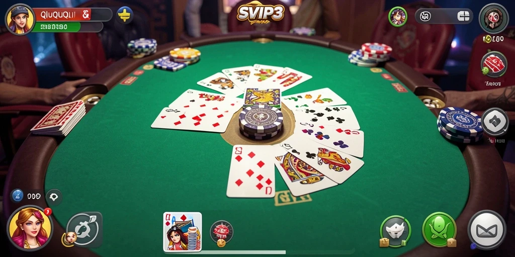 Tampilan gameplay QiuQiu yang menarik dan interaktif.