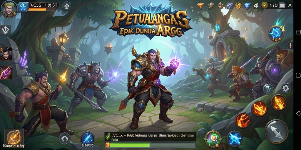 Tampilkan aksi seru dalam gameplay ARPG VC55.